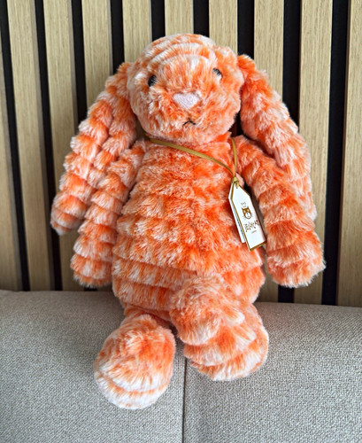 Jellycat orange white plush - jellycat,