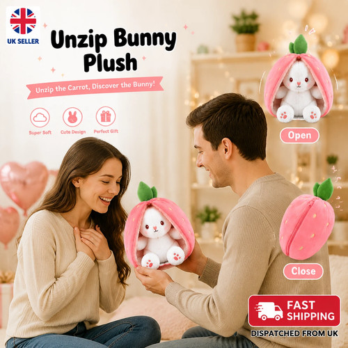 Unzip bunny plush - unzip,