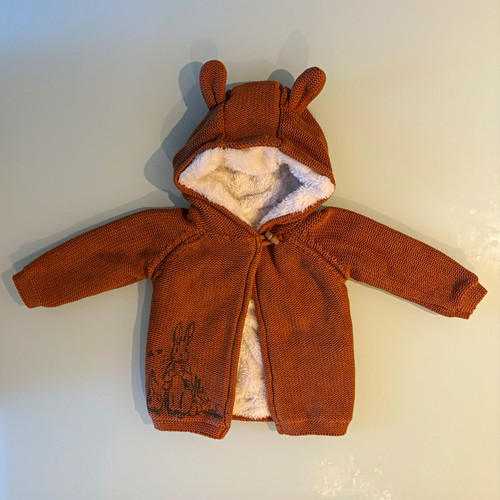 Peter rabbit brown knit hooded - rabbit,