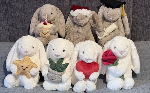 Jellycat set of bashful - -,