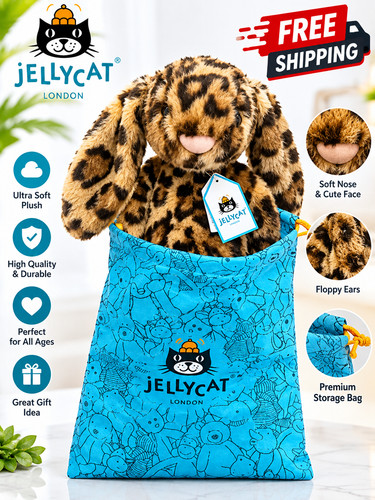 Jellycat bashful leopard bunny - leopard,