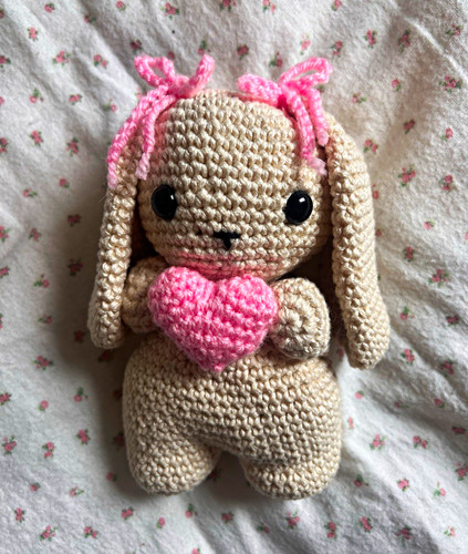 Handmade crochet bunny - crochet,