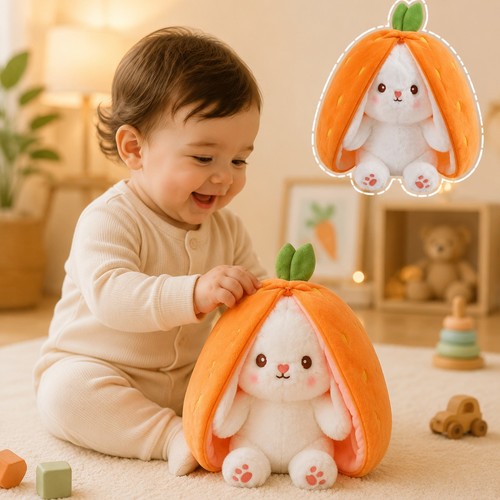 Strawberry bunny zip - strawberry,