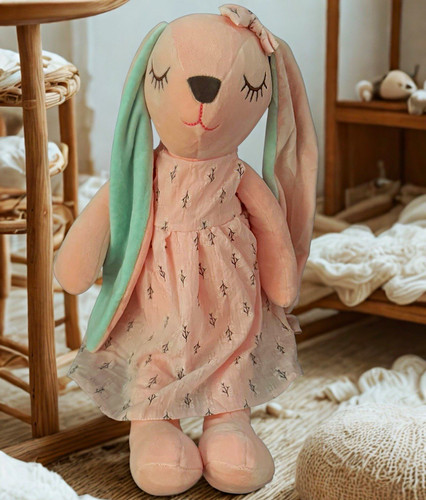 Pink plush bunny rabbit soft - pink,