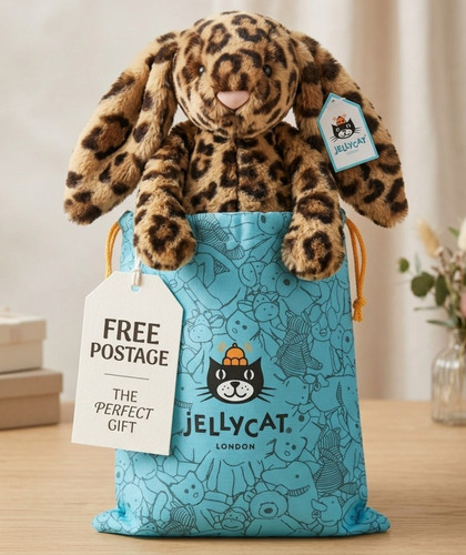 Jellycat bashful leopard bunny - leopard,
