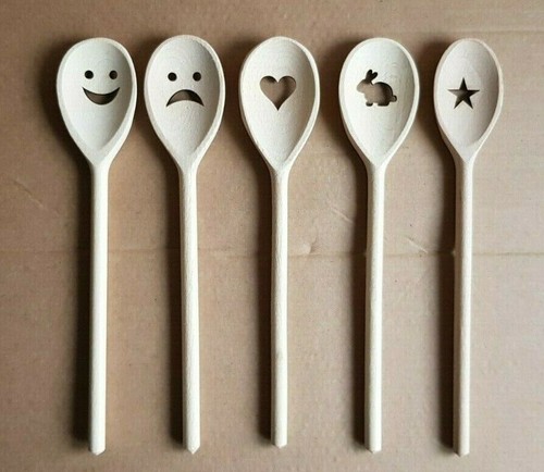Wooden spoon cooking laser - spoon,