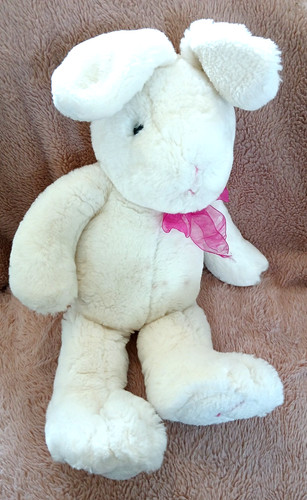 Vintage debenhams white bunny - vintage,