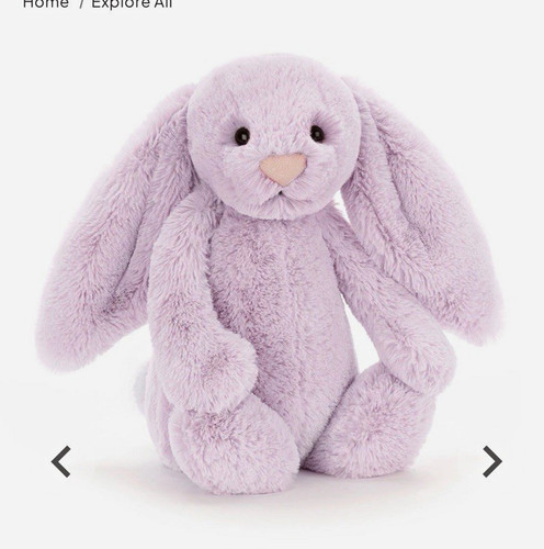 Jellycat bashful lilac - bashful, bunny