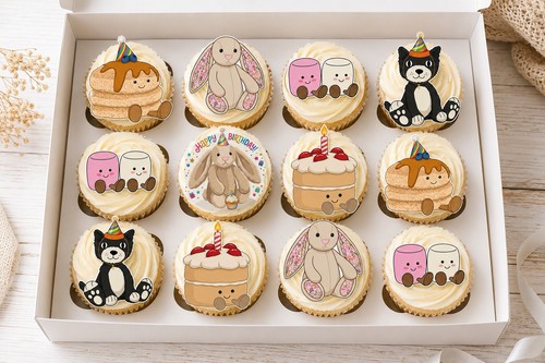 Jelly plush birthday cupcake - birthday,