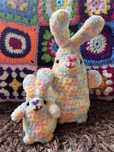 Handmade crochet bunnies - handmade, set