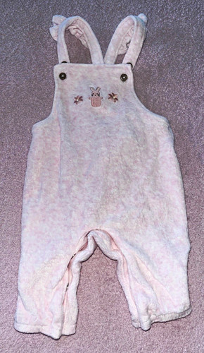 Baby girls dungaree romper - f&f,