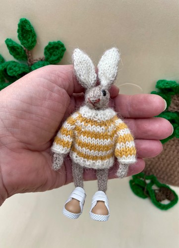 Handmade miniature bunny - handmade,