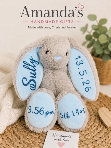 Personalised bunny rabbit - personalised,