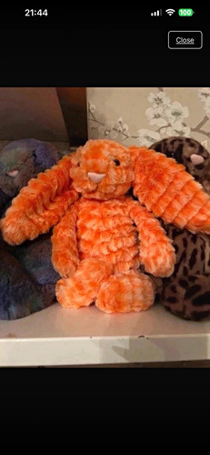 Jellycat orange white - jellycat, &
