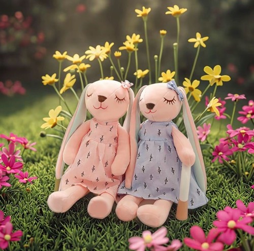 Cute bunny plush toy - cute, with